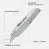 Stanley Classic 99 Utility Knife, Retractable, 6-Inch - Image 2