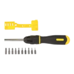 Stanley Multibit Ratchet Screwdriver With 10 Bits